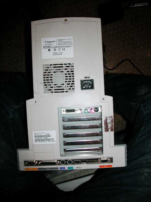 PC tower back