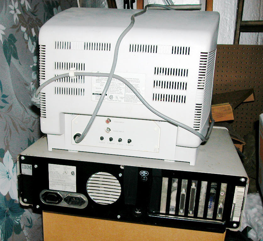IBM XT PC back