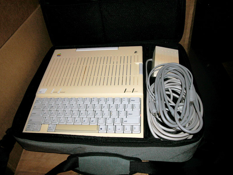 apple IIc in carying case
