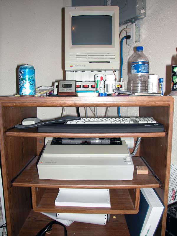 printer shelf in
